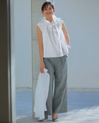 【ドゥクラッセ/DoCLASSE】のタイプライター・フリル衿ノースリーブブラウス 人気、トレンドファッション・服の通販 founy(ファニー) ファッション Fashion レディースファッション Fashion for Women トップス・カットソー Cut & Sew Tops キャミソール&ノースリーブ Camisoles & Sleeveless Tops シャツ・ブラウス・オフィスカジュアル Elegant Blouses & Button-Ups スタンド Stand Collar, Upright Stand タイプライター Typewriter Fabric, Crisp Cotton ノースリーブ Sleeveless, No-Sleeve フェミニン Feminine, Girly フリル Frill, Ruffle リボン Ribbon, Bow thumbnail オフホワイト|ID: prp329100003989146 ipo3291000000033050658