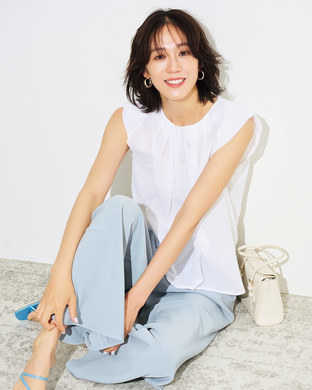 【ドゥクラッセ/DoCLASSE】のリップルコットン・ノースリーブブラウス 人気、トレンドファッション・服の通販 founy(ファニー) 　ファッション　Fashion　レディースファッション　Fashion for Women　トップス・カットソー　Cut & Sew Tops　キャミソール&ノースリーブ　Camisoles & Sleeveless Tops　シャツ・ブラウス・オフィスカジュアル　Elegant Blouses & Button-Ups　 other-1|ID: prp329100003989152 ipo3291000000032454849
