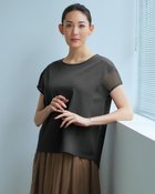 【ドゥクラッセ/DoCLASSE】のシフォンスリーブ・Tブラウス チャコール|ID: prp329100003989171 ipo3291000000033578266