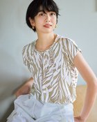 【ドゥクラッセ/DoCLASSE】のUVスラブ・ギャザーフレンチトップス トープパターン|ID: prp329100003989179 ipo3291000000032366237