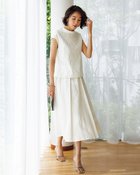 【ドゥクラッセ/DoCLASSE】のカットワークレース・タックフレアスカート オフホワイト|ID: prp329100003989189 ipo3291000000034037670