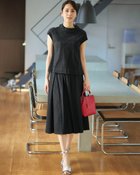 【ドゥクラッセ/DoCLASSE】のカットワークレース・タックフレアスカート ブラック|ID: prp329100003989189 ipo3291000000034037671