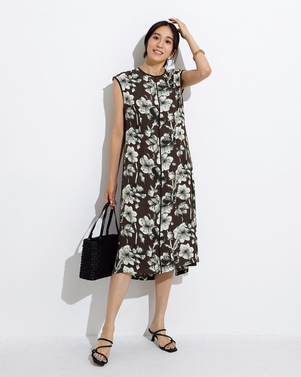 【ドゥクラッセ/DoCLASSE】のアザレアパターン・シアーワンピース 人気、トレンドファッション・服の通販 founy(ファニー) 　ファッション　Fashion　レディースファッション　Fashion for Women　ワンピース　Dresses　セットアップ　Set-Up, Coordinated Outfit　 other-1|ID: prp329100003996614 ipo3291000000035797535