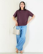 【ドゥクラッセ/DoCLASSE】の高密度シルコットン・プチハイネックT ダークパープル|ID: prp329100004020892 ipo3291000000036009684