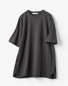 【ドゥクラッセ/DoCLASSE】の高密度シルコットン・5分袖ロングT/70cm チャコール|ID: prp329100004020894 ipo3291000000032027150