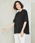 【ドゥクラッセ/DoCLASSE】の高密度シルコットン・5分袖ロングT/64㎝ 人気、トレンドファッション・服の通販 founy(ファニー) ファッション Fashion レディースファッション WOMEN トップス・カットソー Tops/Tshirt シャツ/ブラウス Shirts/Blouses ロング / Tシャツ T-Shirts カットソー Cut and Sewn カットソー Cut And Sew シルケット Mercerization スマート Smart チュニック Tunic フェミニン Feminine フォルム Form ロング Long 夏 Summer thumbnail ブラック|ID: prp329100004020895 ipo3291000000028265339