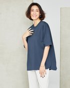 【ドゥクラッセ/DoCLASSE】の高密度シルコットン・5分袖ロングT/64㎝ 人気、トレンドファッション・服の通販 founy(ファニー) ファッション Fashion レディースファッション WOMEN トップス・カットソー Tops/Tshirt シャツ/ブラウス Shirts/Blouses ロング / Tシャツ T-Shirts カットソー Cut and Sewn カットソー Cut And Sew シルケット Mercerization スマート Smart チュニック Tunic フェミニン Feminine フォルム Form ロング Long 夏 Summer thumbnail ライトネイビー|ID: prp329100004020895 ipo3291000000028265340