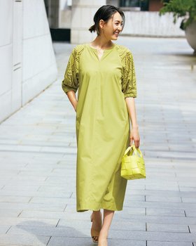 【ドゥクラッセ/DoCLASSE】 パフ袖カットワークレース・ワンピース人気、トレンドファッション・服の通販 founy(ファニー) ファッション Fashion レディースファッション Fashion for Women ワンピース Dresses 夏 Summer |ID:prp329100004020902