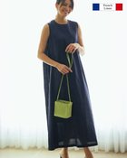【ドゥクラッセ/DoCLASSE】のフレンチリネン・ノースリーブワンピース ミッドナイトブルー|ID: prp329100004020922 ipo3291000000033464533