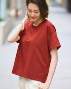 【ドゥクラッセ/DoCLASSE】の高密度シルコットン・クルーネックT 人気、トレンドファッション・服の通販 founy(ファニー) ファッション Fashion レディースファッション WOMEN トップス・カットソー Tops/Tshirt シャツ/ブラウス Shirts/Blouses ロング / Tシャツ T-Shirts カットソー Cut and Sewn カットソー Cut And Sew グログラン Grosgrain スリット Slit フォルム Form 夏 Summer thumbnail テラコッタ|ID: prp329100004020928 ipo3291000000028265433