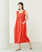 【ドゥクラッセ/DoCLASSE】のハイカウントリネン・ピンタックワンピース オレンジ|ID: prp329100004024600 ipo3291000000032636850