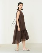 【ドゥクラッセ/DoCLASSE】のシアーコットン・ティアードドレス ブラウン|ID: prp329100004025392 ipo3291000000032636843