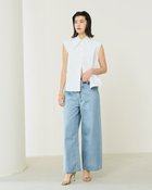 【ドゥクラッセ/DoCLASSE】のソフトデニム・ドローコードパンツ ブルー|ID: prp329100004025393 ipo3291000000035991375