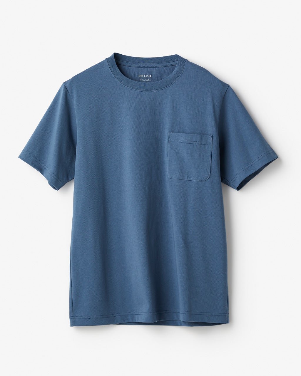 【ドゥクラッセ/DoCLASSE / MEN】のUSAコットン速乾T 半袖 インテリア・キッズ・メンズ・レディースファッション・服の通販 founy(ファニー) 　ファッション　Fashion　メンズファッション　Fashion for Men　トップス・カットソー　Cut & Sew Tops　メンズシャツ　Shirts　ポロシャツ / きれいめカジュアルスタイル　Polo Shirts　メンズ　Men's, Menswear　半袖　Short Sleeve, Half Sleeve　スモーキーブルー|ID: prp329100004047744 ipo3291000000036009761