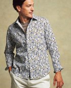 【ドゥクラッセ/DoCLASSE / MEN】のコットンプリントシャツ 長袖 人気、トレンドファッション・服の通販 founy(ファニー) ファッション Fashion メンズファッション MEN カフス Cuffs フィット Fit メンズ Mens ヨーク Yoke 長袖 Long Sleeve thumbnail カーキパターン|ID: prp329100004047775 ipo3291000000028265933