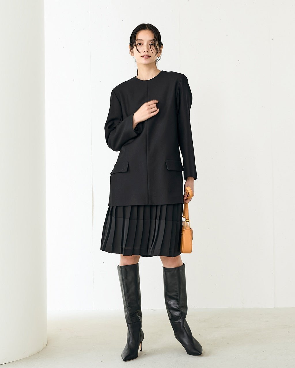 【ドゥクラッセ/DoCLASSE】のヴァージンウールMIX・チュニック 人気、トレンドファッション・服の通販 founy(ファニー) 　ファッション　Fashion　レディースファッション　Fashion for Women　トップス・カットソー　Cut & Sew Tops　シャツ・ブラウス・オフィスカジュアル　Elegant Blouses & Button-Ups　おすすめ　Recommended / Our Picks　ジャケット　Jacket, Outerwear　セットアップ　Set-Up, Coordinated Outfit　チュニック　Tunic, Long Top　モダン　Modern, Contemporary　 other-1|ID: prp329100004131894 ipo3291000000034725392