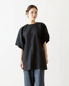 【ドゥクラッセ/DoCLASSE】のふくれジャカード・パフブラウス ブラック|ID: prp329100004131897 ipo3291000000034725399