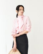 【ドゥクラッセ/DoCLASSE】の双糸コットン・ボウタイブラウス 人気、トレンドファッション・服の通販 founy(ファニー) ファッション Fashion レディースファッション WOMEN トップス・カットソー Tops/Tshirt シャツ/ブラウス Shirts/Blouses オケージョン Occasion スタンダード Standard デニム Denim パステル Pastel thumbnail ピンク|ID: prp329100004131898 ipo3291000000028266047