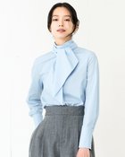 【ドゥクラッセ/DoCLASSE】の双糸コットン・ボウタイブラウス 人気、トレンドファッション・服の通販 founy(ファニー) ファッション Fashion レディースファッション WOMEN トップス・カットソー Tops/Tshirt シャツ/ブラウス Shirts/Blouses オケージョン Occasion スタンダード Standard デニム Denim パステル Pastel thumbnail ブルー|ID: prp329100004131898 ipo3291000000028266049