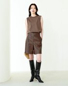 【ドゥクラッセ/DoCLASSE】のエコレザー・ショートパンツ ブラウン|ID: prp329100004131903 ipo3291000000034725410