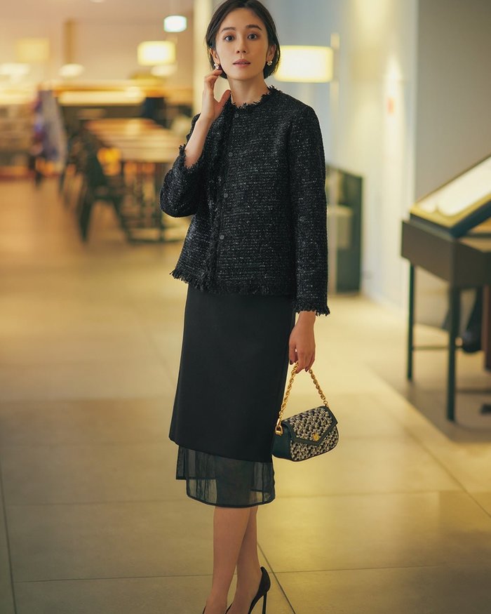 【ドゥクラッセ/DoCLASSE】のヴァージンウールMIX・レイヤードスカート インテリア・キッズ・メンズ・レディースファッション・服の通販 founy(ファニー) https://founy.com/ ファッション Fashion レディースファッション Fashion for Women スカート Skirts クラシック Classic, Timeless Style シアー Sheer, See-Through シンプル Simple, Minimal ストレッチ Stretch, Stretchy Fabric タイトスカート Pencil Skirt, Tight Skirt ビジネス 仕事 通勤 Business / Work / Commuting |ID: prp329100004131907 ipo3291000000034725421