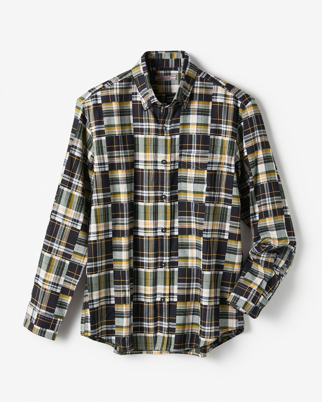 【ドゥクラッセ/DoCLASSE / MEN】のダブルガーゼ・パッチワークシャツ インテリア・キッズ・メンズ・レディースファッション・服の通販 founy(ファニー) 　ファッション　Fashion　メンズファッション　Fashion for Men　インナー　Innerwear　ジャケット　Jacket, Outerwear　ダブル　Double, Double-Breasted　メンズ　Men's, Menswear　冬　Winter / This Winter　秋　Autumn　グリーン・パターン|ID: prp329100004131922 ipo3291000000028266114