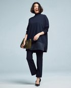 【ドゥクラッセ/DoCLASSE】のストレッチジョーゼット・ストレートパンツ ミッドナイトブルー|ID: prp329100004131934 ipo3291000000028266177