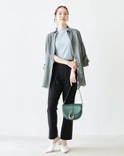 【ドゥクラッセ/DoCLASSE】のストレッチジョーゼット・ストレートパンツ ブラック|ID: prp329100004131934 ipo3291000000028266179