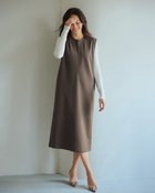 【ドゥクラッセ/DoCLASSE】のダブル編みジャージー・キーネックジャンスカ 105cm 人気、トレンドファッション・服の通販 founy(ファニー) ファッション Fashion レディースファッション WOMEN ワンピース Dress おすすめ Recommend シンプル Simple ジャージー Jersey ダブル Double ロング Long ワーク Work thumbnail モカ|ID: prp329100004131938 ipo3291000000028266195