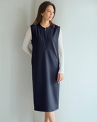 【ドゥクラッセ/DoCLASSE】のダブル編みジャージー・キーネックジャンスカ 105cm 人気、トレンドファッション・服の通販 founy(ファニー) ファッション Fashion レディースファッション WOMEN ワンピース Dress おすすめ Recommend シンプル Simple ジャージー Jersey ダブル Double ロング Long ワーク Work thumbnail ミッドナイトブルー|ID: prp329100004131938 ipo3291000000028266196