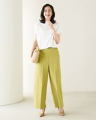 【ドゥクラッセ/DoCLASSE】のドライテックストレッチ・アンクルワイド 人気、トレンドファッション・服の通販 founy(ファニー) ファッション Fashion レディースファッション WOMEN パンツ Pants エレガント 上品 Elegant スタイリッシュ Stylish ストレッチ Stretch センター Center ワイド Wide 旅行 Travel thumbnail イエローグリーン|ID: prp329100004131939 ipo3291000000028266202