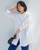 【ドゥクラッセ/DoCLASSE】の細番手コットン・ロングシャツ 人気、トレンドファッション・服の通販 founy(ファニー) ファッション Fashion レディースファッション WOMEN トップス・カットソー Tops/Tshirt シャツ/ブラウス Shirts/Blouses なめらか Smooth カフス Cuffs スマート Smart モダン Modern ヨーク Yoke ロング Long thumbnail ホワイト|ID: prp329100004131952 ipo3291000000028266255