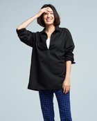 【ドゥクラッセ/DoCLASSE】の細番手コットン・スキッパーシャツ 人気、トレンドファッション・服の通販 founy(ファニー) ファッション Fashion レディースファッション WOMEN トップス・カットソー Tops/Tshirt シャツ/ブラウス Shirts/Blouses なめらか Smooth スキッパー Skipper タートル Turtle thumbnail ブラック|ID: prp329100004131957 ipo3291000000028266279