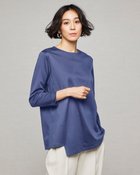 【ドゥクラッセ/DoCLASSE】のシルケットコットン・アシメトップス 人気、トレンドファッション・服の通販 founy(ファニー) ファッション Fashion レディースファッション WOMEN トップス・カットソー Tops/Tshirt シャツ/ブラウス Shirts/Blouses ロング / Tシャツ T-Shirts カットソー Cut and Sewn なめらか Smooth カットソー Cut And Sew クール Cool シルケット Mercerization thumbnail インクブルー|ID: prp329100004131959 ipo3291000000028266287