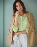 【ドゥクラッセ/DoCLASSE】のコットン混ブロード・レギュラーカラーシャツ 人気、トレンドファッション・服の通販 founy(ファニー) ファッション Fashion レディースファッション Fashion for Women トップス・カットソー Cut & Sew Tops シャツ・ブラウス・オフィスカジュアル Elegant Blouses & Button-Ups ストライプ Stripe, Striped Pattern トレンド Trend, Trending Now |ID:prp329100004131963