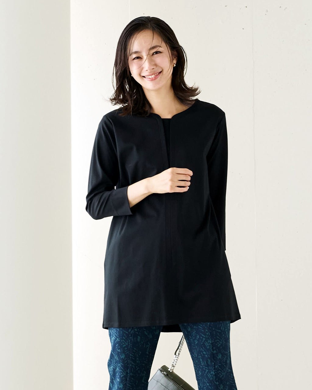【ドゥクラッセ/DoCLASSE】のシルケットコットン・キーネック風チュニック 人気、トレンドファッション・服の通販 founy(ファニー) 　ファッション　Fashion　レディースファッション　WOMEN　トップス・カットソー　Tops/Tshirt　なめらか　Smooth　カットソー　Cut And Sew　シルケット　Mercerization　シンプル　Simple　チュニック　Tunic　長袖　Long Sleeve　 other-1|ID: prp329100004131971 ipo3291000000031434427
