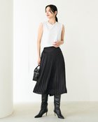 【ドゥクラッセ/DoCLASSE】のドレープクロス・プリーツスカート 人気、トレンドファッション・服の通販 founy(ファニー) ファッション Fashion レディースファッション Fashion for Women スカート Skirts プリーツスカート / 上品フェミニンスタイル Pleated Skirts スマート Smart, Elegant プリーツ Pleats, Pleated ビジネス 仕事 通勤 Business / Work / Commuting A/W・秋冬 Autumn/Winter thumbnail ブラック|ID: prp329100004131999 ipo3291000000034725425