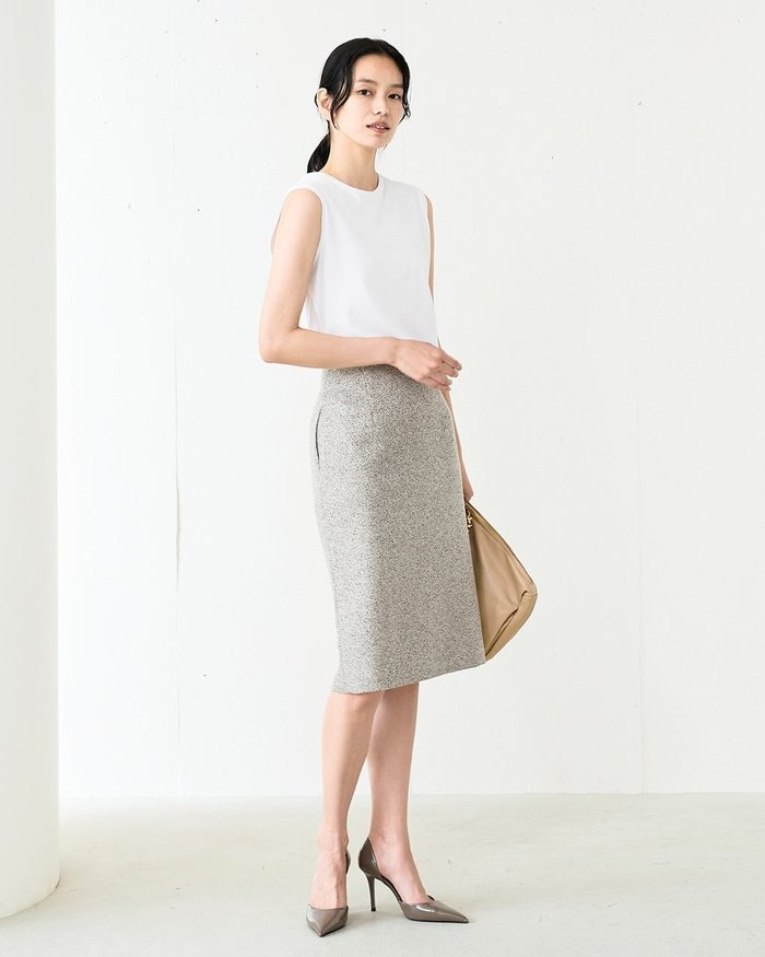 【ドゥクラッセ/DoCLASSE】のバスケットツイード・ナロースカート インテリア・キッズ・メンズ・レディースファッション・服の通販 founy(ファニー) https://founy.com/ ファッション Fashion レディースファッション Fashion for Women スカート Skirts オケージョン Occasion Wear ツイード Twill, Twill Weave バスケット Basket, Basket Bag フィット Fit, Slim Fit |ID: prp329100004134456 ipo3291000000034725450