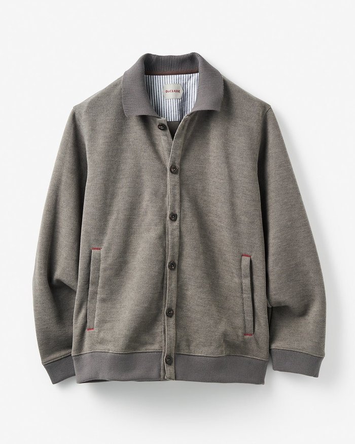 【ドゥクラッセ/DoCLASSE / MEN】のミラノリブ・ポロ襟カーディガン インテリア・キッズ・メンズ・レディースファッション・服の通販 founy(ファニー) https://founy.com/ ファッション Fashion メンズファッション MEN カーディガン Cardigan ジャケット Jacket ストライプ Stripe ストレッチ Stretch フィット Fit ポケット Pocket ミラノリブ Milan Ribs メンズ Mens エレガント 上品 Elegant |ID: prp329100004134468 ipo3291000000030721489