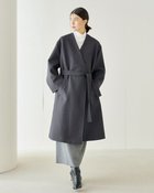 【ドゥクラッセ/DoCLASSE】のウールボンディング・フレアコート グレー|ID: prp329100004134483 ipo3291000000034725438