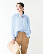 【ドゥクラッセ/DoCLASSE】のシアーコットン・シンプルシャツ ブルー|ID: prp329100004134486 ipo3291000000032636829