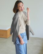 【ドゥクラッセ/DoCLASSE】のシルクフィール・アンサンブルニット 人気、トレンドファッション・服の通販 founy(ファニー) ファッション Fashion レディースファッション WOMEN トップス・カットソー Tops/Tshirt ニット Knit Tops アンサンブル Knit Ensemble NEW・新作・新着・新入荷 New Arrivals なめらか Smooth アンサンブル Ensemble インナー Inner カットソー Cut And Sew カーディガン Cardigan セットアップ Set Up ハイネック High Neck フォルム Form エレガント 上品 Elegant thumbnail グレー|ID: prp329100004134507 ipo3291000000028287461