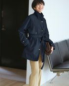 【ドゥクラッセ/DoCLASSE】のスタンドネック・ミドル丈トレンチコート 人気、トレンドファッション・服の通販 founy(ファニー) ファッション Fashion レディースファッション WOMEN アウター Coat Outerwear コート Coats トレンチコート Trench Coats NEW・新作・新着・新入荷 New Arrivals スタンド Stand トレンチ Trench ドット Dot ミドル Middle thumbnail ミッドナイトブルー|ID: prp329100004134526 ipo3291000000028287564