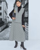 【ドゥクラッセ/DoCLASSE】のグレンチェック・フレアスカート 人気、トレンドファッション・服の通販 founy(ファニー) ファッション Fashion レディースファッション WOMEN セットアップ Setup スカート Skirt スカート Skirt Aライン/フレアスカート Flared A-Line Skirts NEW・新作・新着・新入荷 New Arrivals セットアップ Set Up チェック Check バイアス Bias フレア Flare ベスト Vest thumbnail ブラックパターン|ID: prp329100004134528 ipo3291000000028287573