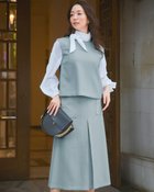 【ドゥクラッセ/DoCLASSE】のカルゼダブル・ボックスプリーツスカート 人気、トレンドファッション・服の通販 founy(ファニー) ファッション Fashion レディースファッション WOMEN セットアップ Setup スカート Skirt スカート Skirt プリーツスカート Pleated Skirts NEW・新作・新着・新入荷 New Arrivals おすすめ Recommend シンプル Simple ジャケット Jacket スマート Smart セットアップ Set Up セレモニー Ceremony ビジネス 仕事 通勤 Business フレア Flare ポケット Pocket ロング Long 春 Spring 秋 Autumn/Fall thumbnail ダスティーブルー|ID: prp329100004134529 ipo3291000000028287578