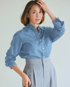 【ドゥクラッセ/DoCLASSE】のドレープデニム・シンプルシャツ 人気、トレンドファッション・服の通販 founy(ファニー) ファッション Fashion レディースファッション WOMEN トップス・カットソー Tops/Tshirt シャツ/ブラウス Shirts/Blouses NEW・新作・新着・新入荷 New Arrivals シンプル Simple デニム Denim パターン Pattern フリル Frills レギュラー Regular ロング Long エレガント 上品 Elegant thumbnail ライトインディゴ|ID: prp329100004134532 ipo3291000000028287588