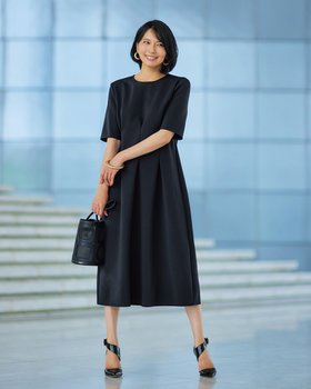 【ドゥクラッセ/DoCLASSE】のトリアセスキューバ・フィット&フレアワンピース 人気、トレンドファッション・服の通販 founy(ファニー) ファッション Fashion レディースファッション Fashion for Women ワンピース Dresses シェイプ Shape, Slim Fit ストレッチ Stretch, Stretchy Fabric セットアップ Set-Up, Coordinated Outfit バランス Balance, Style Balance フィット Fit, Slim Fit フォルム Silhouette, Form フレア Flare, Flared |ID:prp329100004134543