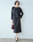 【ドゥクラッセ/DoCLASSE】のダブル編みトラス・ストレートスカート75cm 人気、トレンドファッション・服の通販 founy(ファニー) ファッション Fashion レディースファッション WOMEN セットアップ Setup スカート Skirt NEW・新作・新着・新入荷 New Arrivals なめらか Smooth カットソー Cut And Sew シンプル Simple ストレート Straight スリット Slit セットアップ Set Up ダブル Double フォルム Form ロング Long 人気 Popularity thumbnail チャコール|ID: prp329100004134553 ipo3291000000028288038