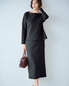 【ドゥクラッセ/DoCLASSE】のダブル編みトラス・ストレートスカート75cm 人気、トレンドファッション・服の通販 founy(ファニー) ファッション Fashion レディースファッション WOMEN セットアップ Setup スカート Skirt NEW・新作・新着・新入荷 New Arrivals なめらか Smooth カットソー Cut And Sew シンプル Simple ストレート Straight スリット Slit セットアップ Set Up ダブル Double フォルム Form ロング Long 人気 Popularity thumbnail ブラック|ID: prp329100004134553 ipo3291000000028288050