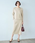 【ドゥクラッセ/DoCLASSE】のダブル編みトラス・ストレートスカート75cm 人気、トレンドファッション・服の通販 founy(ファニー) ファッション Fashion レディースファッション WOMEN セットアップ Setup スカート Skirt NEW・新作・新着・新入荷 New Arrivals なめらか Smooth カットソー Cut And Sew シンプル Simple ストレート Straight スリット Slit セットアップ Set Up ダブル Double フォルム Form ロング Long 人気 Popularity thumbnail ストーン|ID: prp329100004134553 ipo3291000000028288064